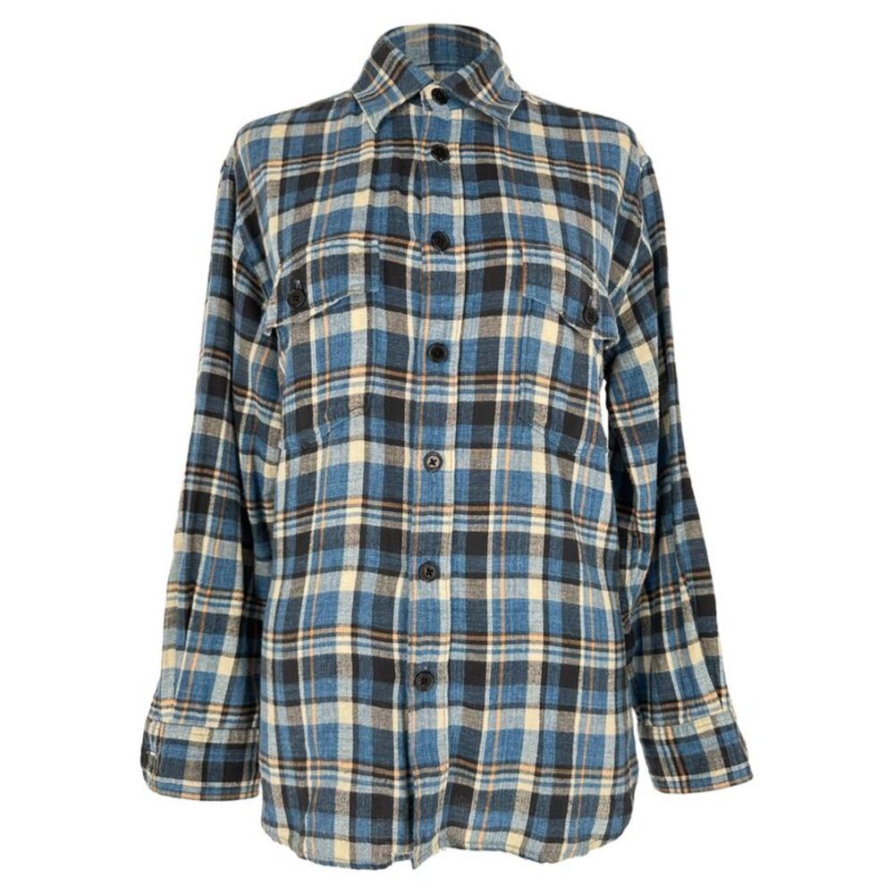 Saint Laurent Plaid Flannel in Multicolor Cotton